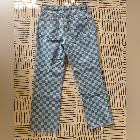 RSQ Checkered Denim Blue Jeans - Picture 6 of 6